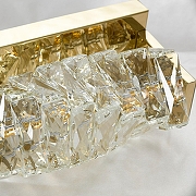 Накладной светильник Lussole Enterprise LSP-7066 цвет плафона/подвески Прозрачный, цвет арматуры Золото-1