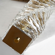 Подвесной светильник Lussole Enterprise LSP-7068 цвет плафона/подвески Прозрачный, цвет арматуры Золото-2