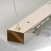 Подвесной светильник Lussole Enterprise LSP-7068 цвет плафона/подвески Прозрачный, цвет арматуры Золото-3