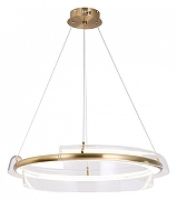 Подвесной светильник Lussole Kent LSP-7087 цвет плафона/подвески Прозрачный, цвет арматуры Бронза-1