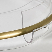 Подвесной светильник Lussole Kent LSP-7087 цвет плафона/подвески Прозрачный, цвет арматуры Бронза-2