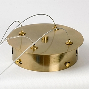 Подвесной светильник Lussole Kent LSP-7087 цвет плафона/подвески Прозрачный, цвет арматуры Бронза-4