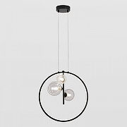 Подвесной светильник Lussole Lancaster LSP-7089 цвет плафона/подвески Прозрачный, цвет арматуры Черный-1