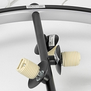 Подвесной светильник Lussole Lancaster LSP-7089 цвет плафона/подвески Прозрачный, цвет арматуры Черный-3