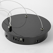 Подвесной светильник Lussole Kent LSP-7091 цвет плафона/подвески Прозрачный, цвет арматуры Черный-2