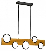 Подвесной светильник Lussole Modesto LSP-7132 цвет плафона/подвески Белый, Коричневый, цвет арматуры Черный-1