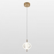 Подвесной светильник Lussole Duval LSP-7141 цвет плафона/подвески Прозрачный, цвет арматуры Золото-1