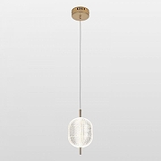 Подвесной светильник Lussole Duval LSP-7142 цвет плафона/подвески Прозрачный, цвет арматуры Золото-1