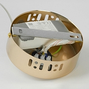 Подвесной светильник Lussole Duval LSP-7142 цвет плафона/подвески Прозрачный, цвет арматуры Золото-5