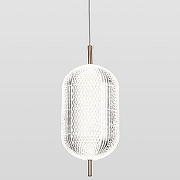 Подвесной светильник Lussole Duval LSP-7143 цвет плафона/подвески Прозрачный, цвет арматуры Золото