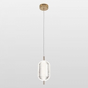 Подвесной светильник Lussole Duval LSP-7143 цвет плафона/подвески Прозрачный, цвет арматуры Золото-1