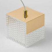 Подвесной светильник Lussole Duval LSP-7144 цвет плафона/подвески Прозрачный, цвет арматуры Золото-3