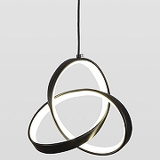 Подвесной светильник Lussole Aberdeen LSP-7151 цвет плафона/подвески Белый, Черный, цвет арматуры Черный