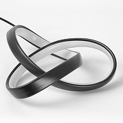 Подвесной светильник Lussole Aberdeen LSP-7151 цвет плафона/подвески Белый, Черный, цвет арматуры Черный-2