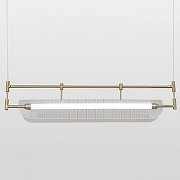 Подвесной светильник Lussole Bradford LSP-7153 цвет плафона/подвески Прозрачный, цвет арматуры Бронза