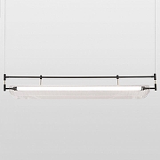 Подвесной светильник Lussole Bradford LSP-7154 цвет плафона/подвески Прозрачный, цвет арматуры Бронза, Черный