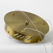 Подвесной светильник Lussole Duval LSP-7155 цвет плафона/подвески Прозрачный, цвет арматуры Бронза-4