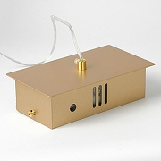 Подвесной светильник Lussole Bradford LSP-7159 цвет плафона/подвески Прозрачный, цвет арматуры Золото-5