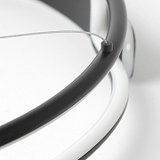 Подвесной светильник Lussole Bradford LSP-7160 цвет плафона/подвески Белый, Черный, цвет арматуры Черный-4