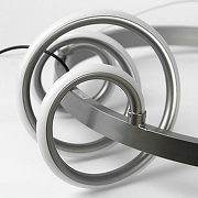 Подвесной светильник Lussole Bradford LSP-7164 цвет плафона/подвески Белый, Серый, цвет арматуры Серый-2