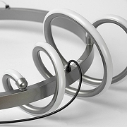 Подвесной светильник Lussole Bradford LSP-7164 цвет плафона/подвески Белый, Серый, цвет арматуры Серый-3