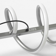 Подвесной светильник Lussole Bradford LSP-7165 цвет плафона/подвески Белый, Серый, цвет арматуры Серый-2