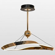 Светильник на штанге Lussole Torrance LSP-7168 цвет плафона/подвески Белый, Золото, цвет арматуры Золото, Черный