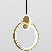 Подвесной светильник Lussole Alachua LSP-7182 цвет плафона/подвески Белый, Золото, цвет арматуры Золото