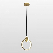 Подвесной светильник Lussole Alachua LSP-7182 цвет плафона/подвески Белый, Золото, цвет арматуры Золото-1