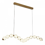 Подвесной светильник Lussole Cayuga LSP-7184 цвет плафона/подвески Прозрачный, цвет арматуры Бронза-1