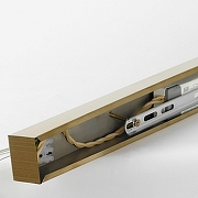 Подвесной светильник Lussole Cayuga LSP-7184 цвет плафона/подвески Прозрачный, цвет арматуры Бронза-4