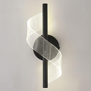 Бра Lussole Bradford LSP-7187 цвет плафона/подвески Прозрачный, цвет арматуры Черный-1