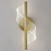 Бра Lussole Bradford LSP-7189 цвет плафона/подвески Прозрачный, цвет арматуры Золото-1