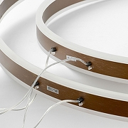 Подвесной светильник Lussole Grant LSP-7193 цвет плафона/подвески Белый, Коричневый, цвет арматуры Коричневый-2