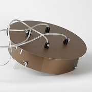 Подвесной светильник Lussole Grant LSP-7193 цвет плафона/подвески Белый, Коричневый, цвет арматуры Коричневый-3