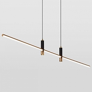 Подвесной светильник Lussole Bibb LSP-7206 цвет плафона/подвески Белый, Бронза, цвет арматуры Черный