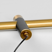 Подвесной светильник Lussole Bibb LSP-7206 цвет плафона/подвески Белый, Бронза, цвет арматуры Черный-3