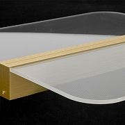 Накладной светильник Lussole Wakulla LSP-7225 цвет плафона/подвески Прозрачный, цвет арматуры Золото-1