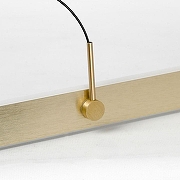 Подвесной светильник Lussole Taylor LSP-7233 цвет плафона/подвески Белый, Золото, цвет арматуры Золото-2