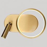 Бра Lussole Clay LSP-7237 цвет плафона/подвески Белый, Золото, цвет арматуры Золото