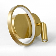 Бра Lussole Clay LSP-7237 цвет плафона/подвески Белый, Золото, цвет арматуры Золото-1