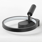 Бра с подсветкой Lussole Clay LSP-7238 цвет плафона/подвески Белый, Черный, цвет арматуры Черный-2