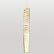 Подвесной светильник Lussole Enterprise LSP-7251 цвет плафона/подвески Прозрачный, цвет арматуры Золото