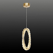 Подвесной светильник Lussole Enterprise LSP-7252 цвет плафона/подвески Прозрачный, цвет арматуры Золото-1