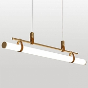 Подвесной светильник Lussole Clinch LSP-7262 цвет плафона/подвески Белый, цвет арматуры Золото