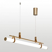 Подвесной светильник Lussole Clinch LSP-7262 цвет плафона/подвески Белый, цвет арматуры Золото-1