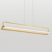 Подвесной светильник Lussole Clinch LSP-7263 цвет плафона/подвески Белый, Золото, цвет арматуры Золото