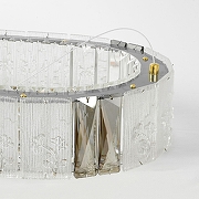 Подвесной светильник Lussole Napa LSP-7272 цвет плафона/подвески Белый, Прозрачный, цвет арматуры Золото-3