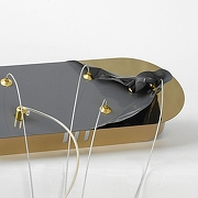 Подвесной светильник Lussole Napa LSP-7272 цвет плафона/подвески Белый, Прозрачный, цвет арматуры Золото-5