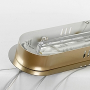 Подвесной светильник Lussole Napa LSP-7272 цвет плафона/подвески Белый, Прозрачный, цвет арматуры Золото-6